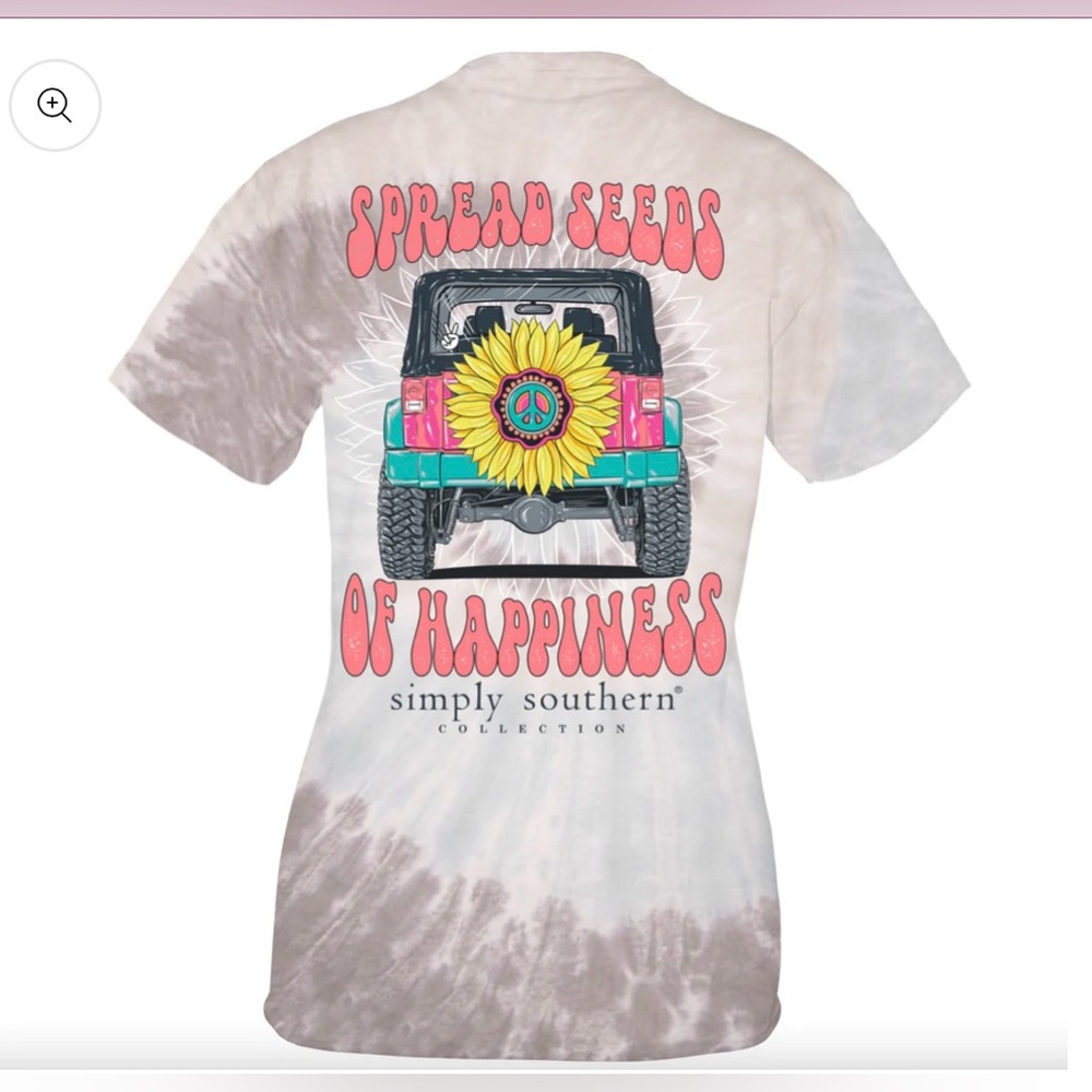 🌻Simply Southern Spread Seeds Of Happiness Short Sleeve Tee Women’s 2XL NEW🌻